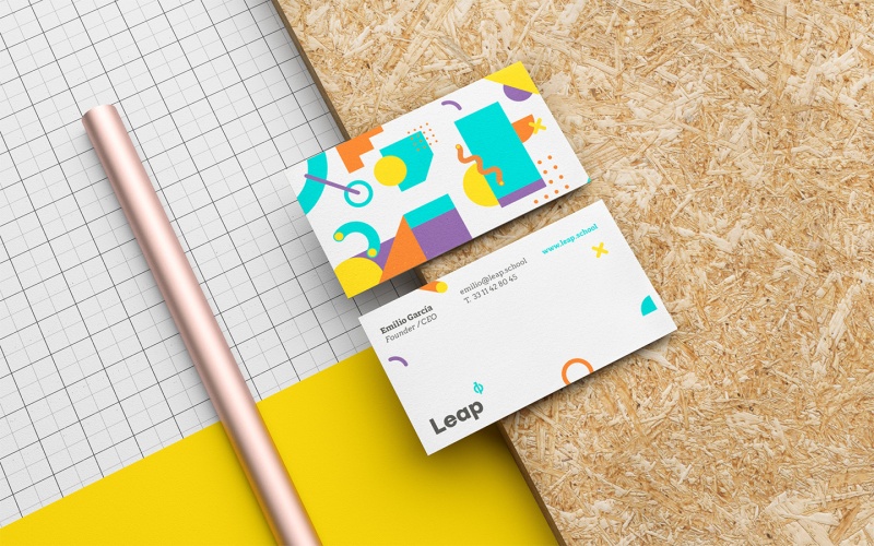 Leap教育培訓學校vi設計，字體logo設計